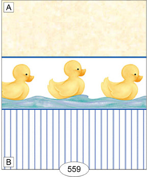 Duckies, Stripes Wallpaper, B