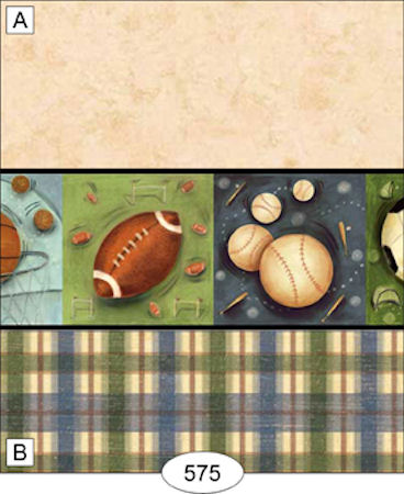 Sports Fan Blue Plaid Wallpaper, B