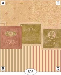 Powder Room Signs Green Tinfoil Wallpaper, C