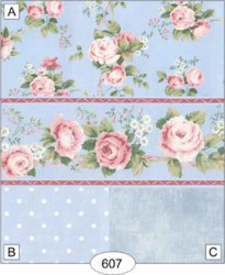 Nostalgic Roses On Blue Wallpaper, B