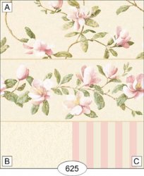 Magnolia Pink Stripe Wallpaper, No Border, CNB