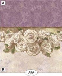 Rose Damask Purple Marble Wallpaper, B