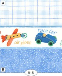 Planes, Trains & Automobile Blue Plaid Wallpaper, A