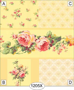 Petite Floral Yellow Wallpaper, A