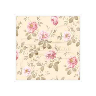 Rose Hill Floral Vine Wallpaper, Pink