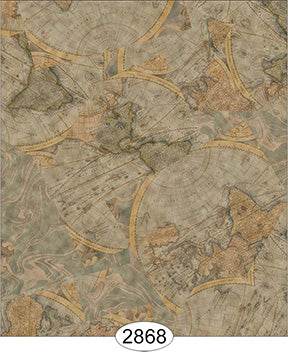 Vintage Maps Dark Wallpaper