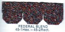 Shingles, Federal Blend, Hexagon, Asphalt