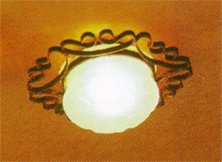 Large Black Ornate Ceiling Fixture