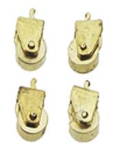 Brass Furniture Caster 12pc/pkg.