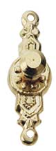 Brass Provincial Knob 2pc/pkg.