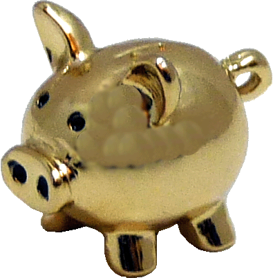 Gold Piggy Bank