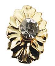 Brass Crystal Metal Knob 2pc/pkg.