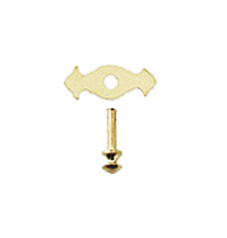 Brass Knob & Plate 12set/pkg.