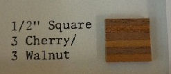 1/2" Scale Walnut & Cherry Mini Parquet