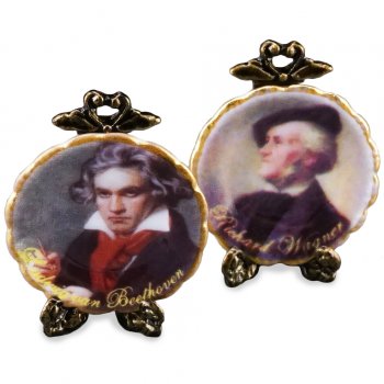 Beethoven, Wagner Wall Plate