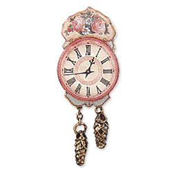 Antique Rose Wall Clock