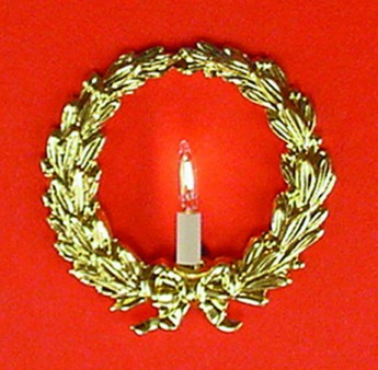 Brass Wreath Sconce