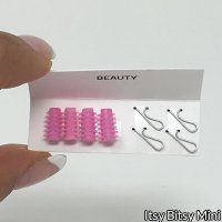 Beauty Pink Rollers and Clips