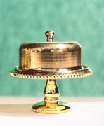 Cake Plate with Brass Cover