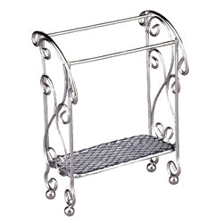 Empty Bathroom Rack