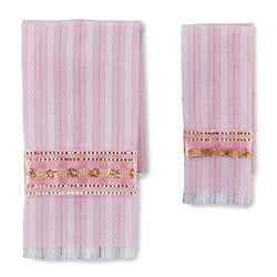 Pink Bath Towel Set