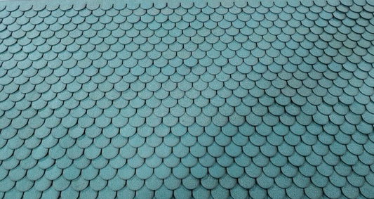 Asphalt Shingles, Fishscale, Seawater Green