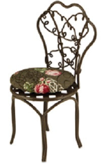 Wire Garden Chair with Cushion