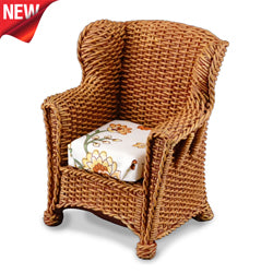 Brown Wicker Garden Chair, Resin