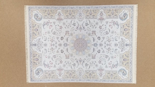 Rug, Rectangle with Fringe, Cream, Tan