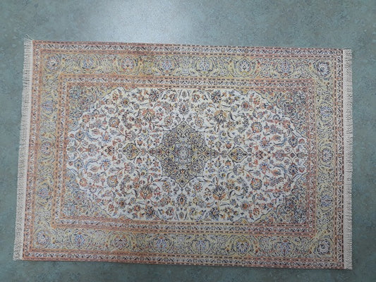 Rug, Rectangle with Fringe, Green, Gold