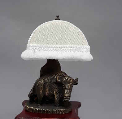 Buffalo Lamp, Silk Shade