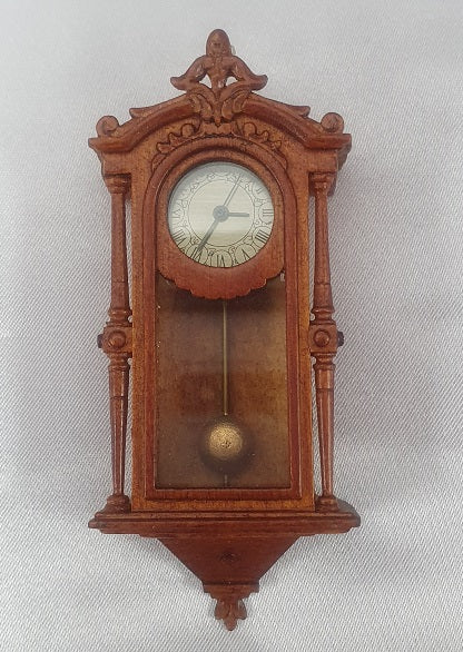 Victorian Working Wall Clock, Walnut