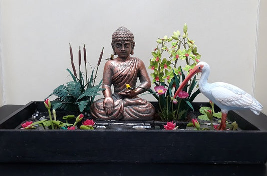 Buddha Pond with Animals