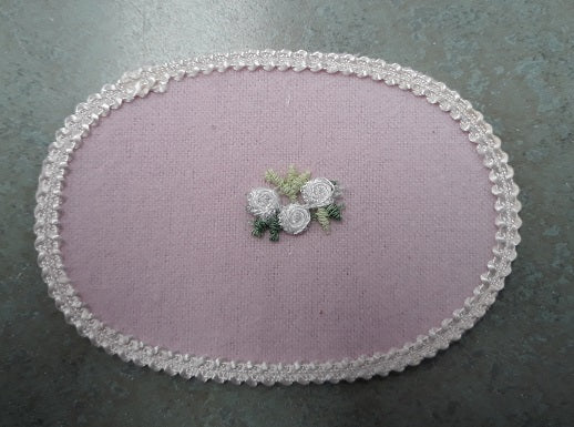 Bath Rug, Oval/ Pink