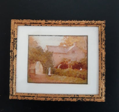 Framed Print, Watermill Scene