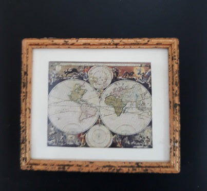 Framed Print, World Map