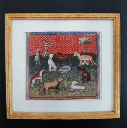 Framed Print, Hunt Set, Dogs