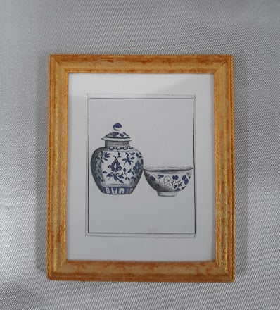 Framed Print, Bowl & Ginger Jar