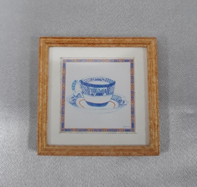 Framed Print, Tea Cups, B