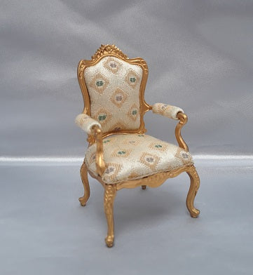 Louis XV Gilded Arm Chair, Gold