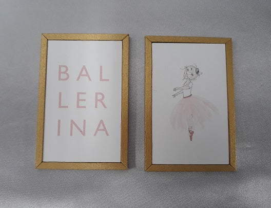 Framed Print, Ballerina, 2pc