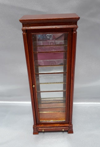 Slim Display Cabinet, Mirror Back