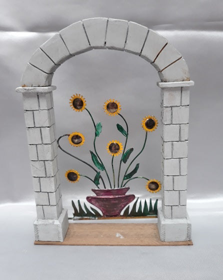 Stone Arch Sunflower Gate