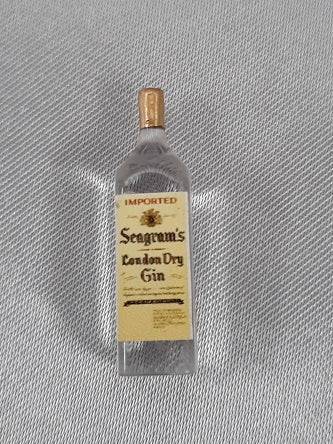 Gin Liquor Bottle, Seagrams