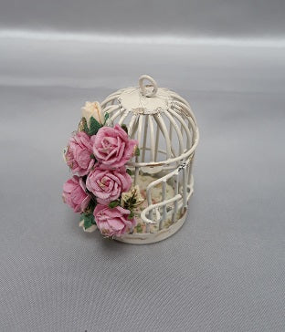 Birdcage with Roses, Pink