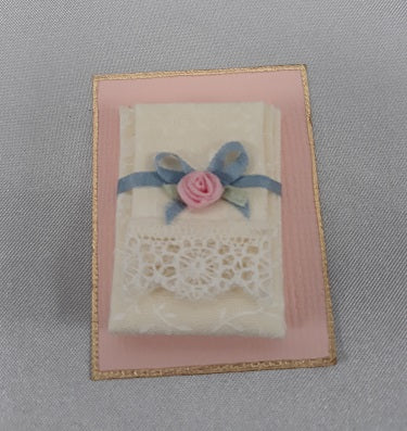 Sheet Set Wrapped with Ribbon, Blue