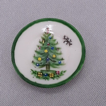 Scalloped Platter, Christmas Tree