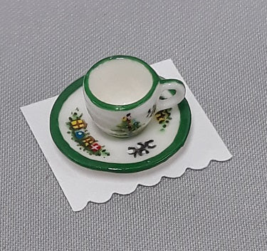 Cup & Saucer, Christmas Tree