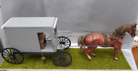 Amish Cart with Horse