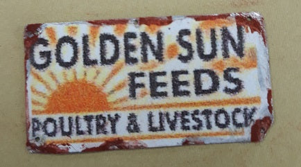 Golden Sun Feeds Sign, Rusty